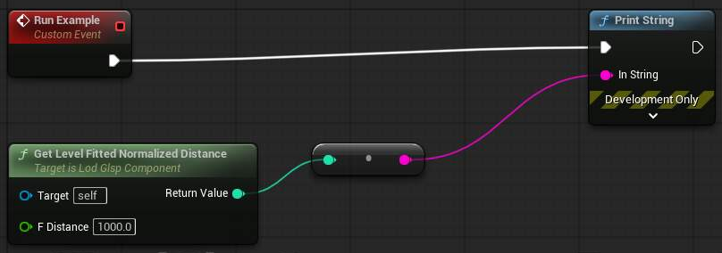 Get Level Fitted Normalized Distance 蓝图示例