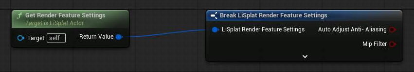 Get Render Feature Settings 蓝图示例
