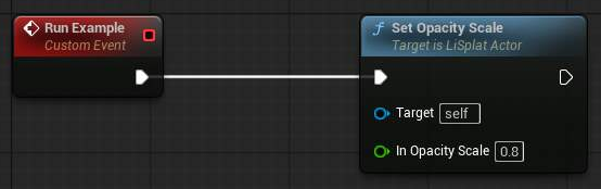 Set Opacity Scale 蓝图示例