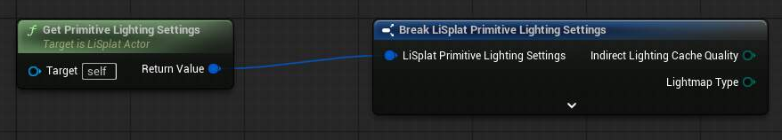 Get Primitive Lighting Settings 蓝图示例
