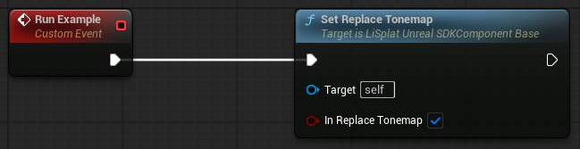 Set Replace Tonemap 蓝图示例