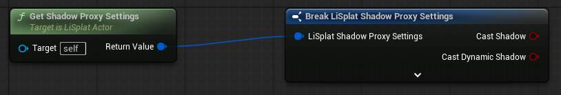 Get Shadow Proxy Settings 蓝图示例